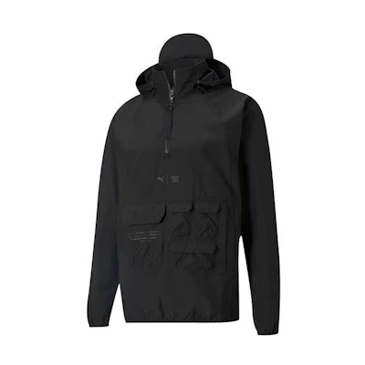 Puma First Mile Recycled Eco Series Black Solid Hooded Outdoor Jacket 520155-01