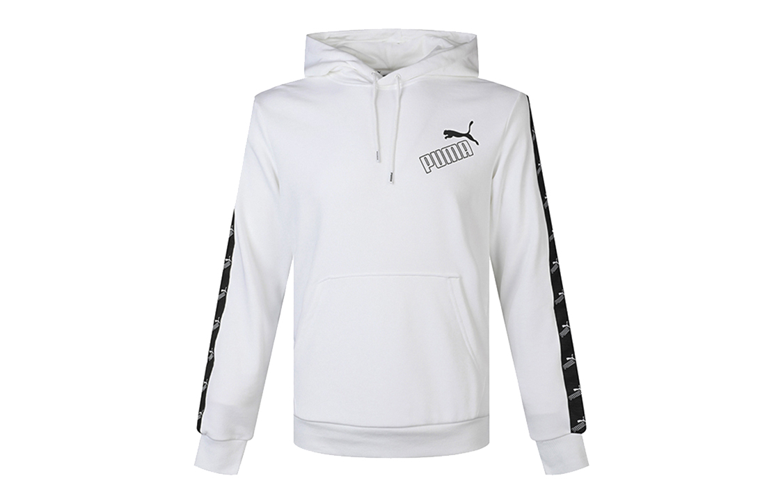 Puma FIT Amplified White Hoodie with Logo Tape Print 583518-02