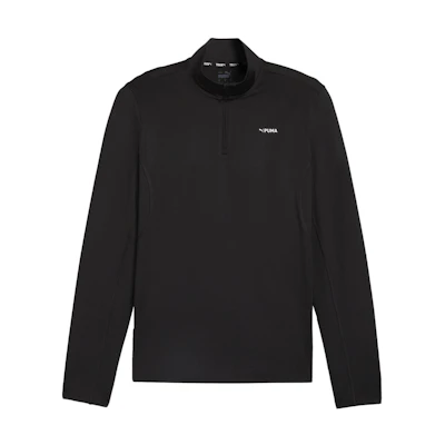 Puma FIT Men’s Slim Quarter-Zip Pullover Black Fitness Jacket 524940-01