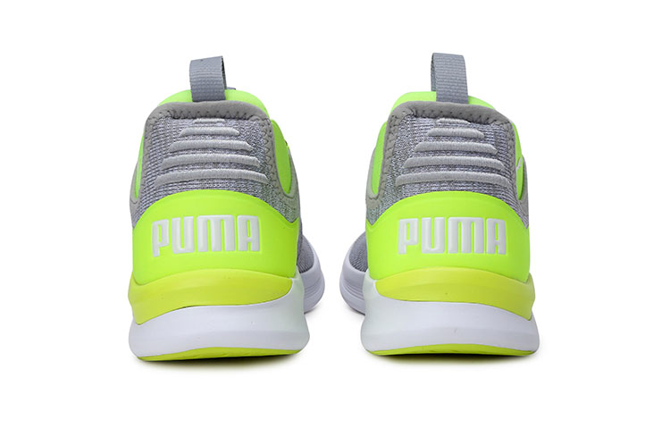 Shop PUMA閃耀人生 低筒 跑步鞋 男款 灰白綠