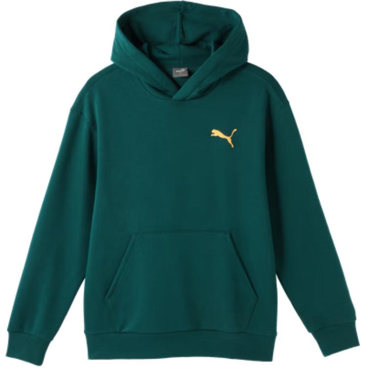 Puma Fleece Hooded Sweatshirt Christmas Green 631729-43