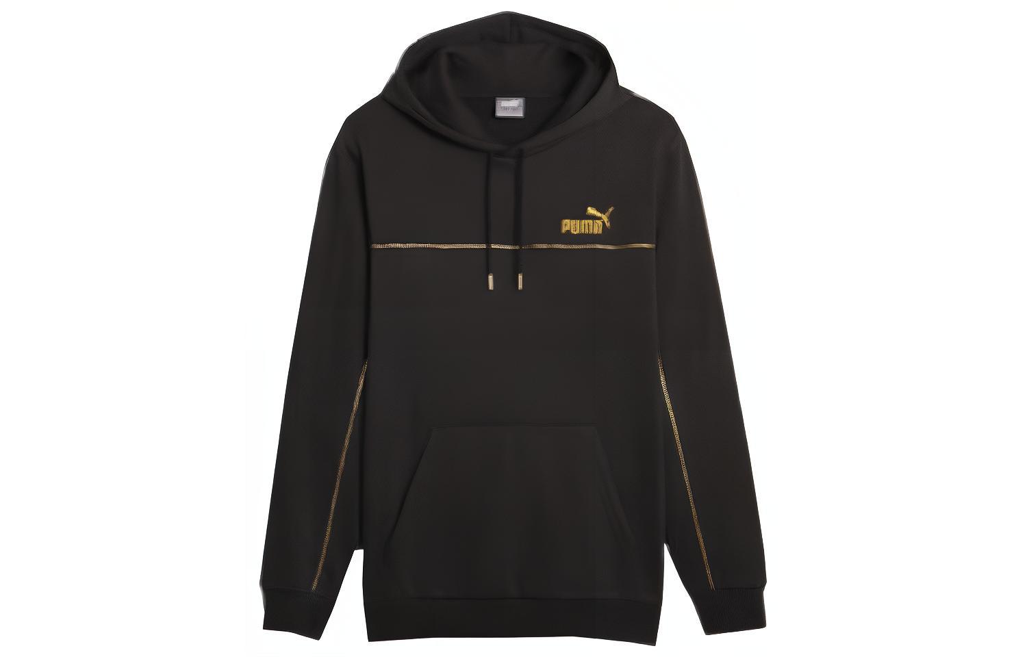 Puma Fleece Hoodie with Color-Block Logo Print 680141-01