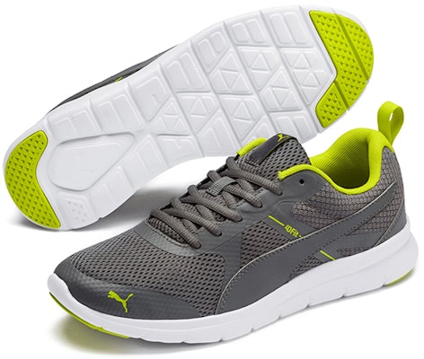 Puma Flex Essential Gris/Amarillo 369989-03 Shop Puma Flex Essential Gris/Amarillo 369989-03
