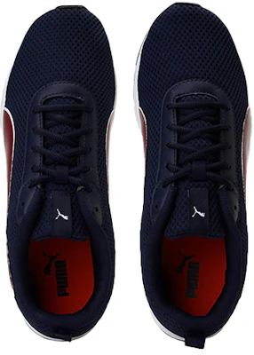 PUMA Flexracer 低帮 跑步鞋 男款 黑紅色 Lookbook PUMA Flexracer 低帮 跑步鞋 男款 黑紅色