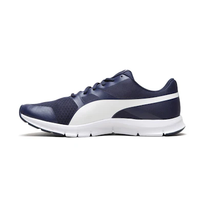 Puma Flexracer Non-Slip Cozy Low Top Sports Skate Shoes Blue White