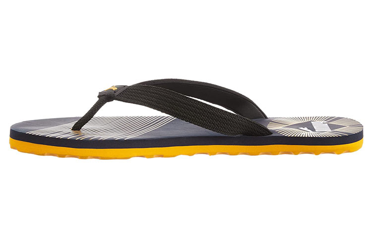 Puma Flip Flops 'Black Yellow' 363708-02