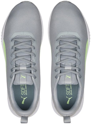 Puma Flyer Flex 低幫跑步鞋 男女同款 灰綠色 Shop Puma Flyer Flex 低幫跑步鞋 男女同款 灰綠色