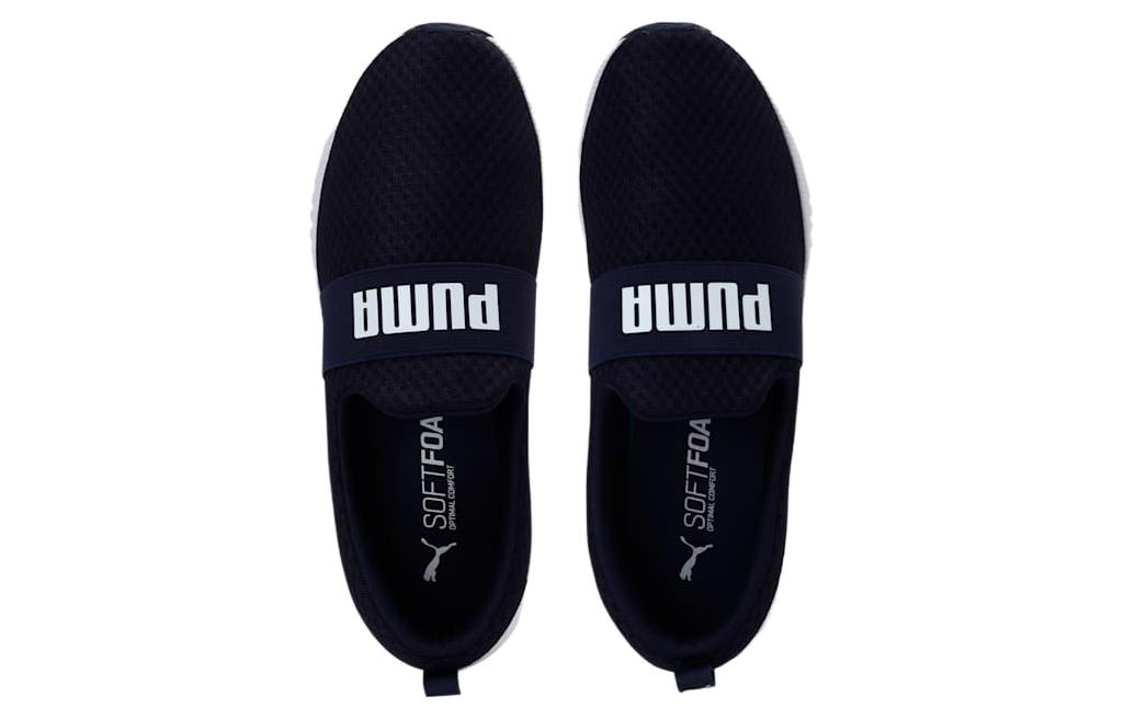Lookbook プーマ フライヤー フレックス ストラップ 黒白 377087-03