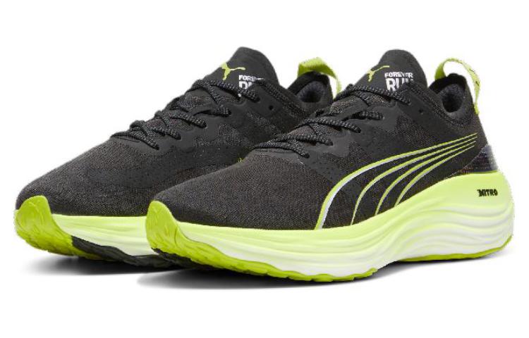 Lookbook Puma ForeverRun Nitro 'Hitam Lime Pow' 380073-01