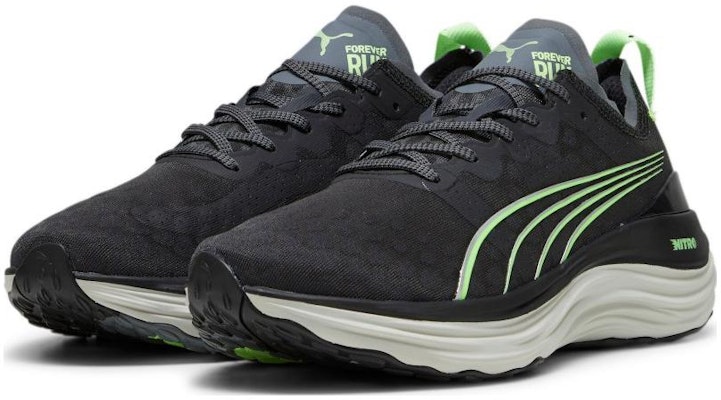 Puma ForeverRun NITRO™ Running Shoes 'Black Green' 377757-12 Order Puma ForeverRun NITRO™ Running Shoes 'Black Green' 377757-12