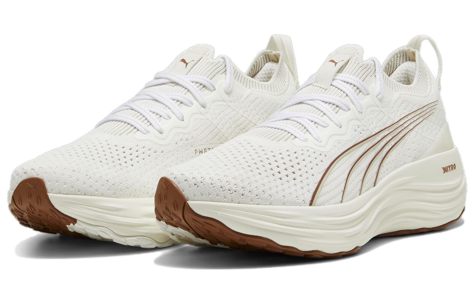 Lookbook Puma ForeverRun Nitro Knit 'Putih Panas Teak' 379139-09