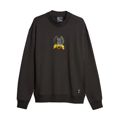 Puma Franchise Basketball Crewneck Sweatshirt Casual Loose Fit - Black 622021-01