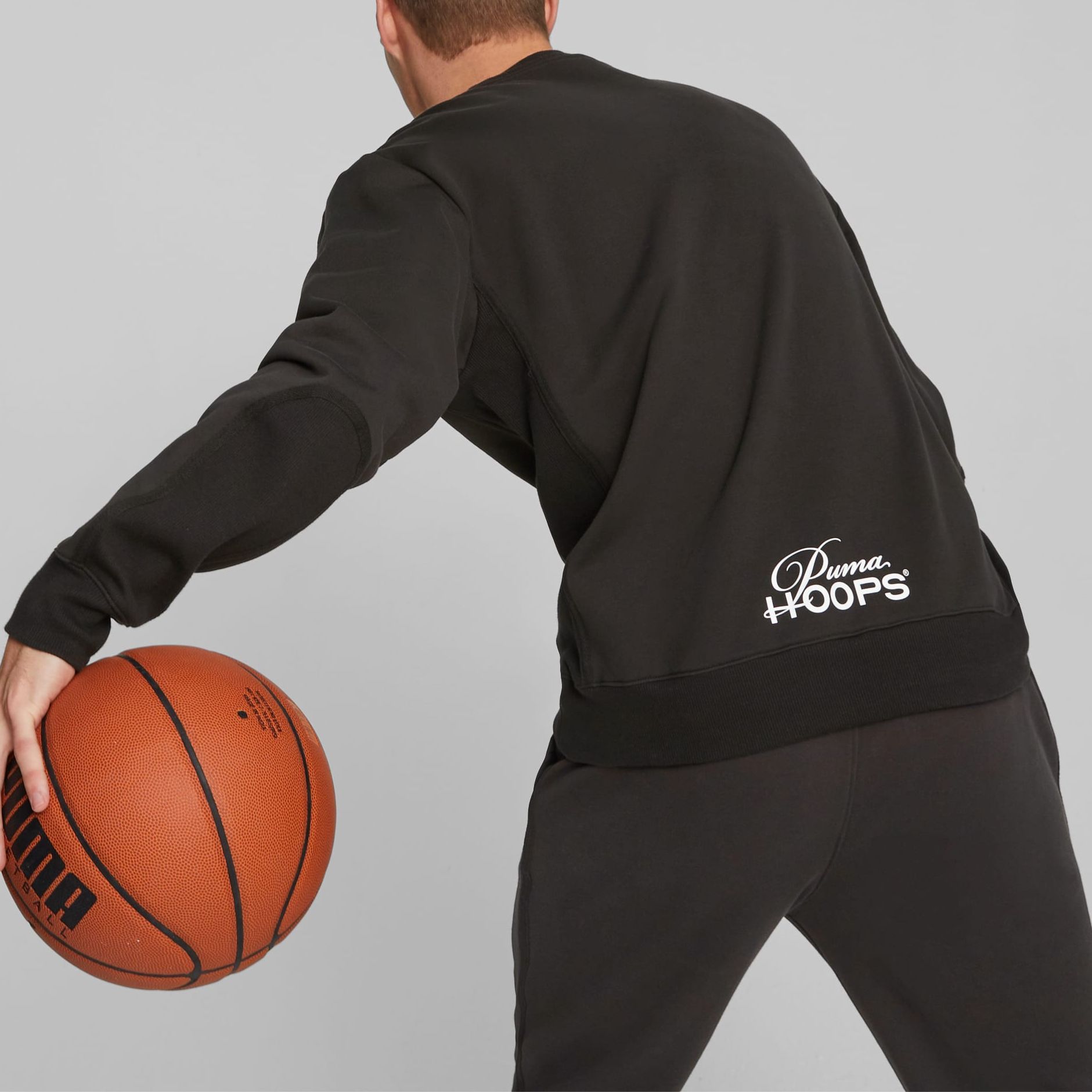 Purchase Puma Franchise Basketball Crewneck Sweatshirt Casual Loose Fit - Black 622021-01
