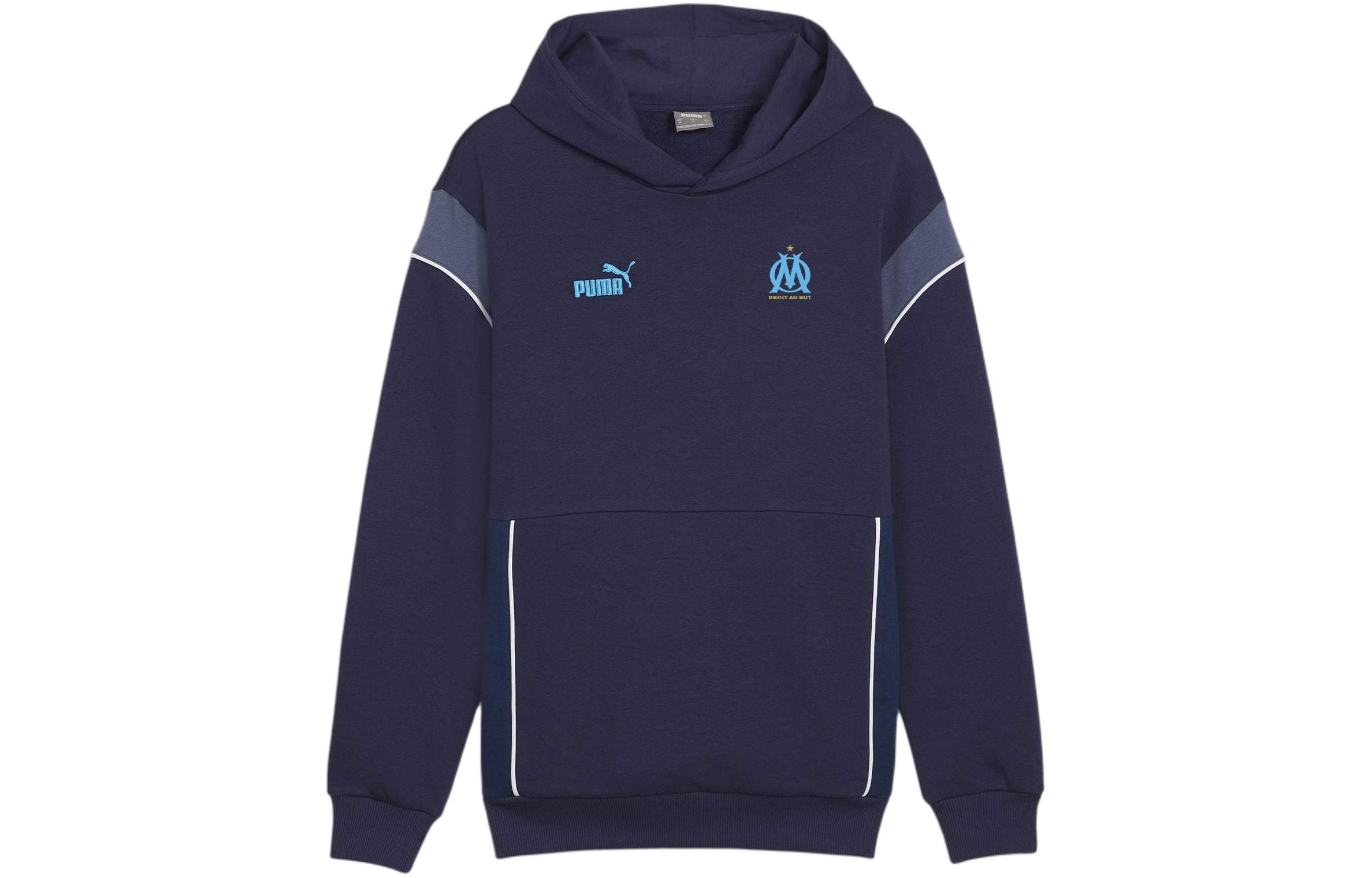 Puma FtblArchive Navy Blue Hoodie with Logo Design 774069-29