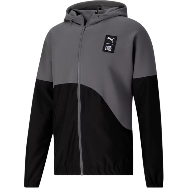 Puma Full-Zip Hoodie Jacket Long Sleeve Black 523441-44