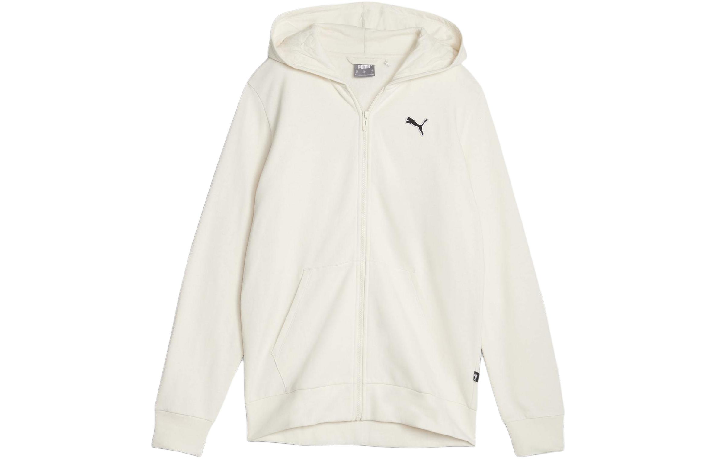 Puma Full-Zip Hoodie White Casual Training Sweatshirt 675979-99