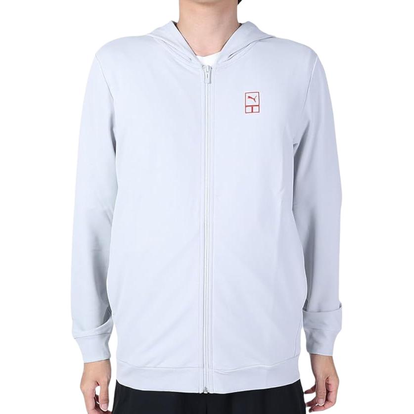 Puma Full-Zip Logo Hoodie Jacket White 679862-18