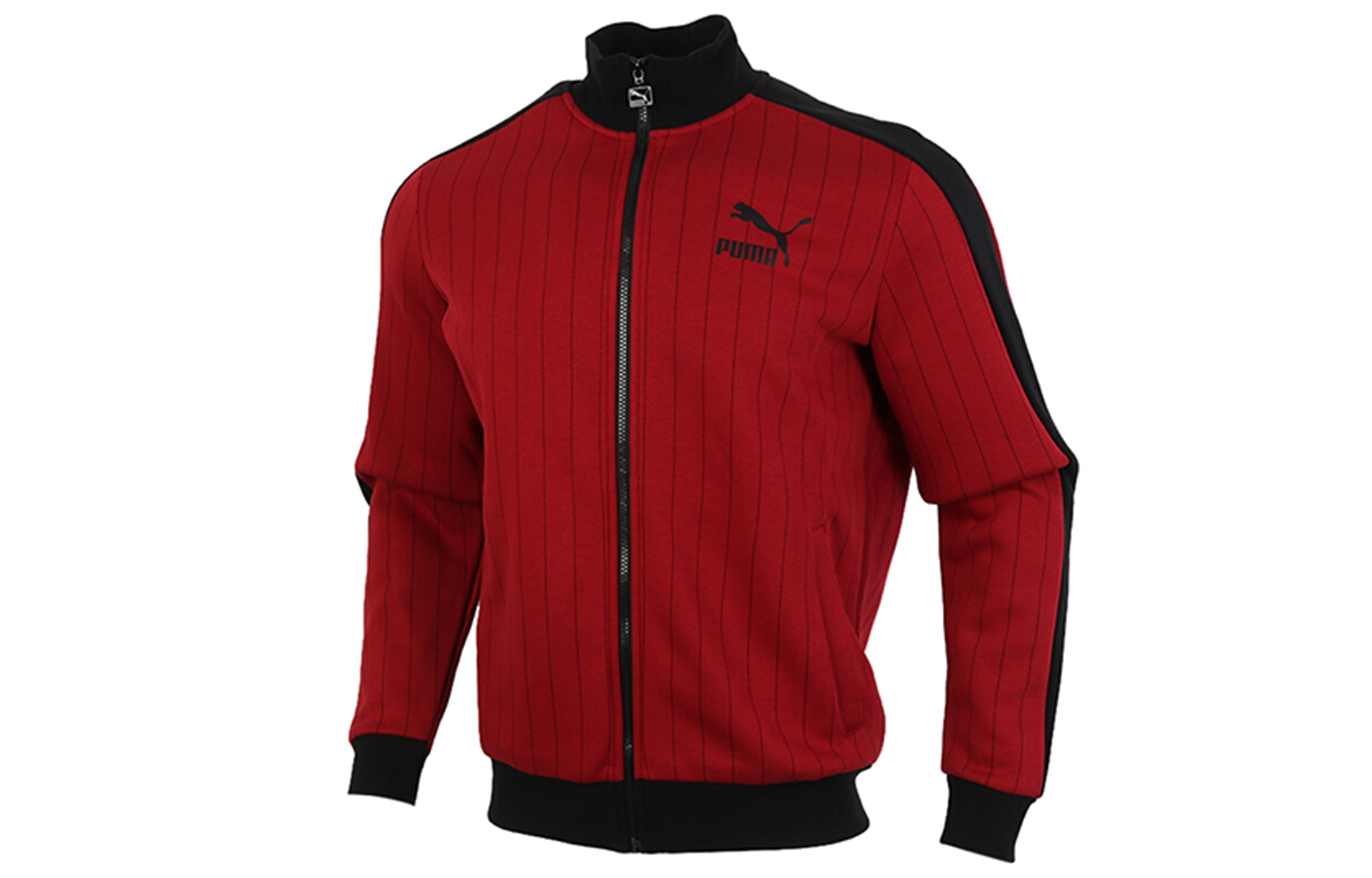 Puma Full-Zip Retro Track Jacket in Dark Red 530177-50