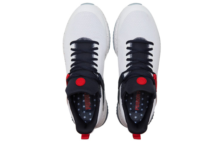 Shop Puma Fusion EVO Sportschoenen Wit/Blauw/Rood 195586-01