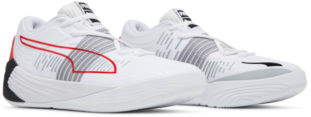 Puma Fusion Nitro 'White High Risk Red' 195514-04 Cheap Puma Fusion Nitro 'White High Risk Red' 195514-04