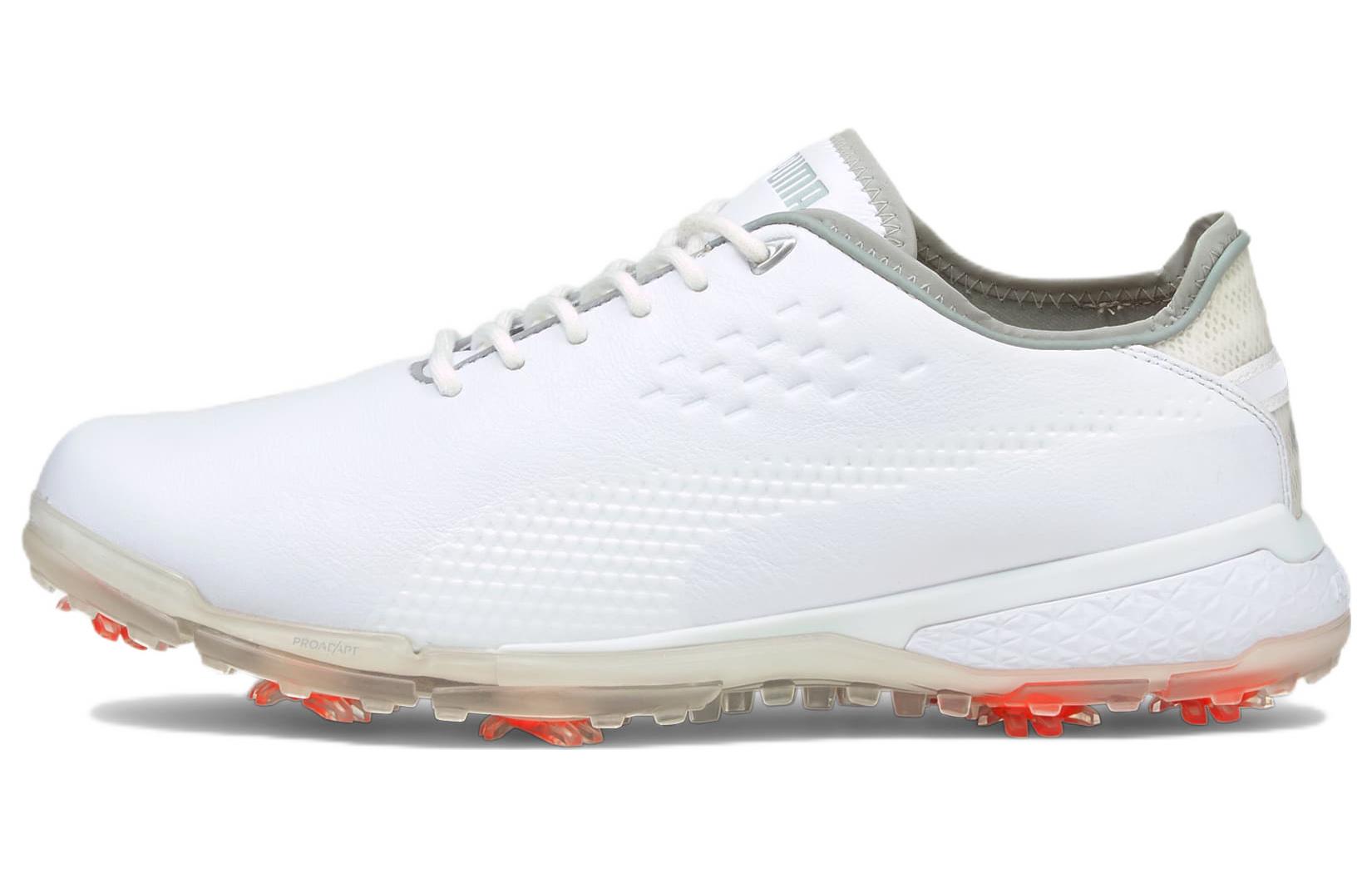 Puma Fusion Pro Adapt Delta Wear-resistant Non-Slip Golf Shoe White 193849-01