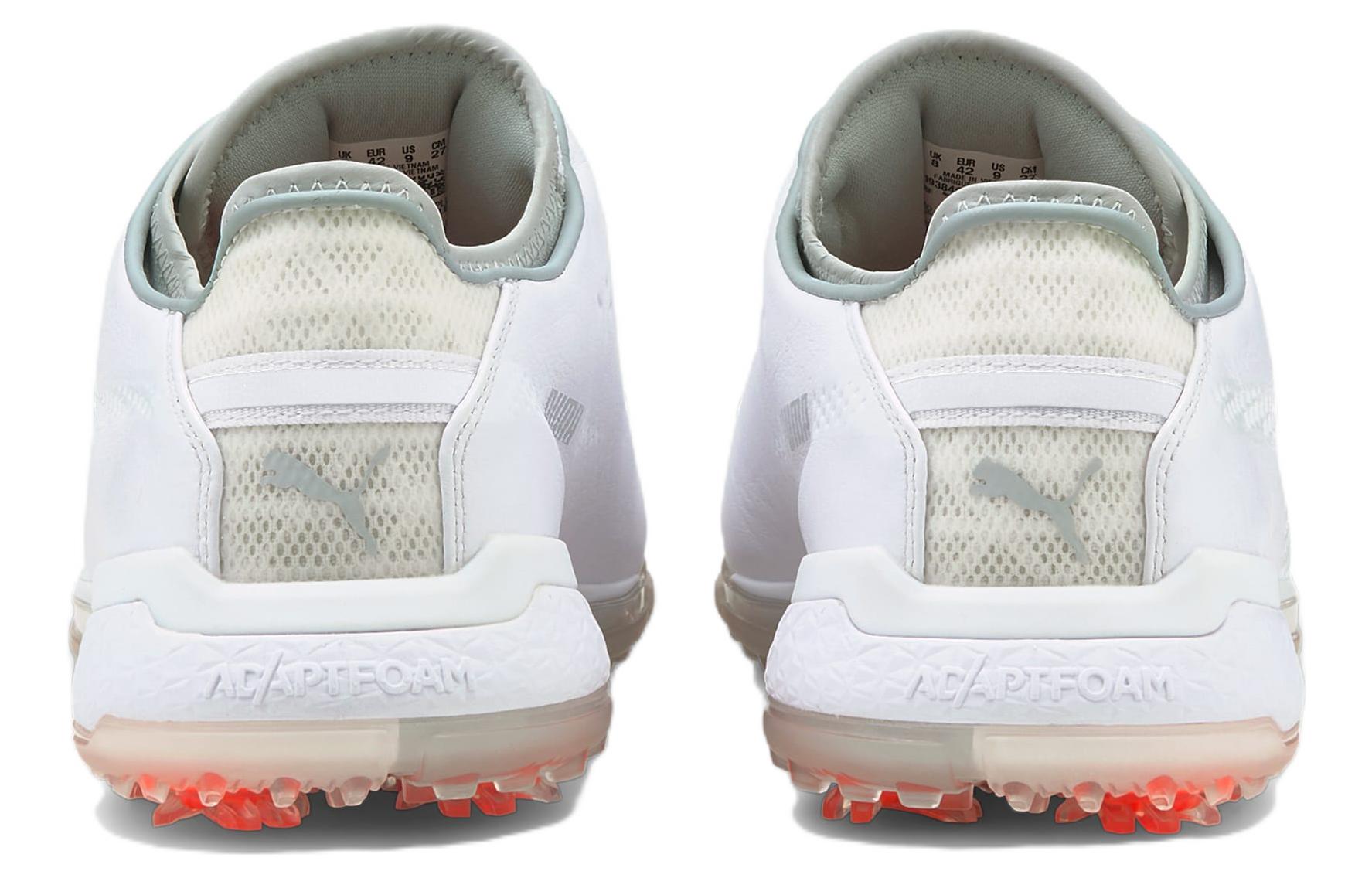 Shop Puma Fusion Pro Adapt Delta Wear-resistant Non-Slip Golf Shoe White 193849-01