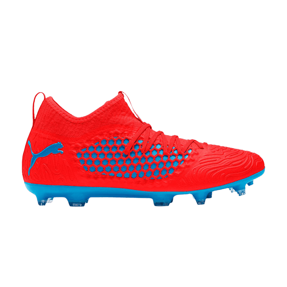 Puma Future 19.3 Netfit FG AG 'Red Blast Bleu Azur' 105539-01