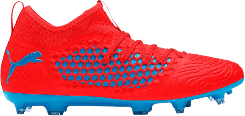 puma-future-19-3-netfit-fg-ag-red-blast-bleu-azur