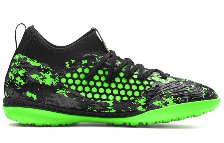 Puma Future 19.3 Netfit TT M Soccer Shoes Black/Green 圖 2