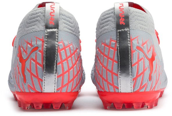 Puma Future 4.2 Netfit MG 多場地足球鞋 灰紅色 Shop Puma Future 4.2 Netfit MG 多場地足球鞋 灰紅色