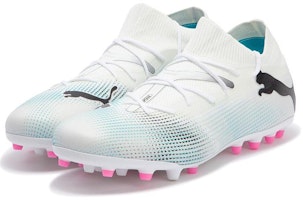 푸마 퓨처 7 매치 MG 축구화 '화이트 블루 핑크' 107719-01 Shop 푸마 퓨처 7 매치 MG 축구화 '화이트 블루 핑크' 107719-01