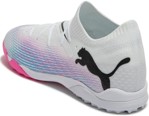 PUMA Future 7 PRO CAGE 防滑耐磨減震 足球鞋 男款 白粉黑 Purchase PUMA Future 7 PRO CAGE 防滑耐磨減震 足球鞋 男款 白粉黑