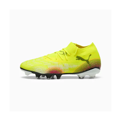 Puma Future 8 Match FG/AG Soccer Cleats Yellow Alert-PUMA Black-Sun Struck