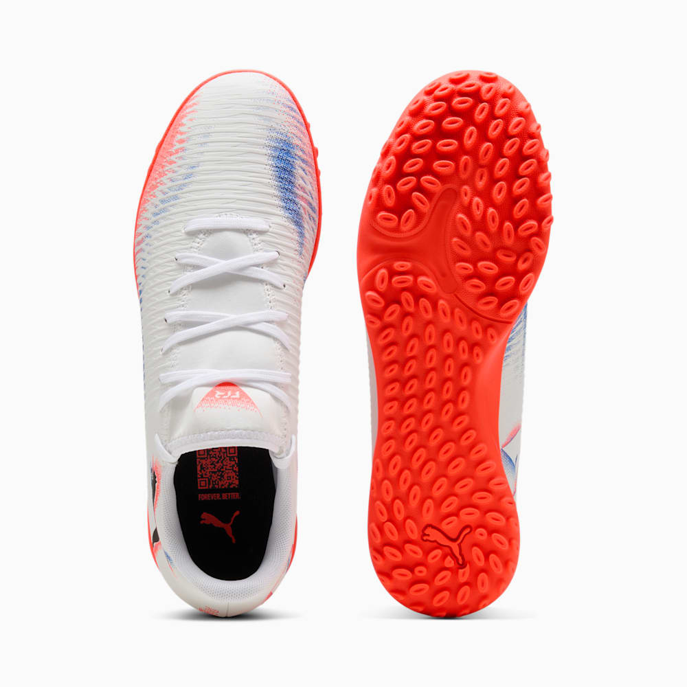 Shop Puma Future 8 Play TT 足球鞋 白色/黑色/亮紅色 108605-01