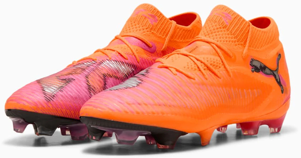 Puma Future 8 Ultimate FG Soccer Cleats Heat Fire/Black/Ravish 108581-03 Lookbook Puma Future 8 Ultimate FG Soccer Cleats Heat Fire/Black/Ravish 108581-03