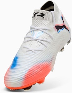 Puma Future 8 Ultimate FG Sepatu Bola Putih/Hitam/Merah Menyala. 108581-01 Details for Puma Future 8 Ultimate FG Sepatu Bola Putih/Hitam/Merah Menyala. 108581-01