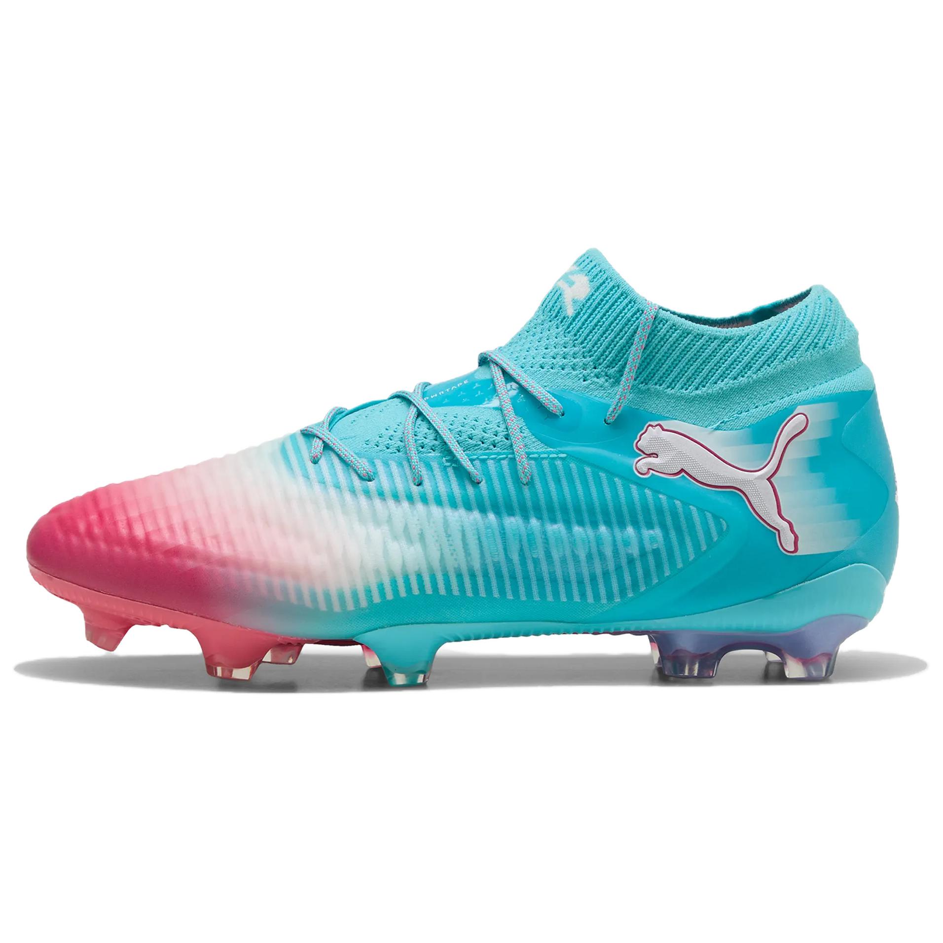 Puma Future 8 Ultimate Re-Charge Blue Pink Soccer Cleats Breathable Durable 108756-01
