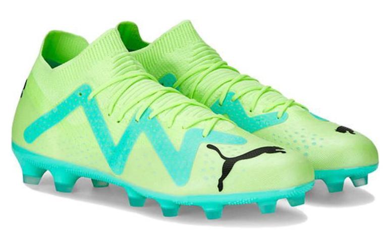 Shop Puma Future Match HG/AG 'Hijau Neon Mint' 107182-03