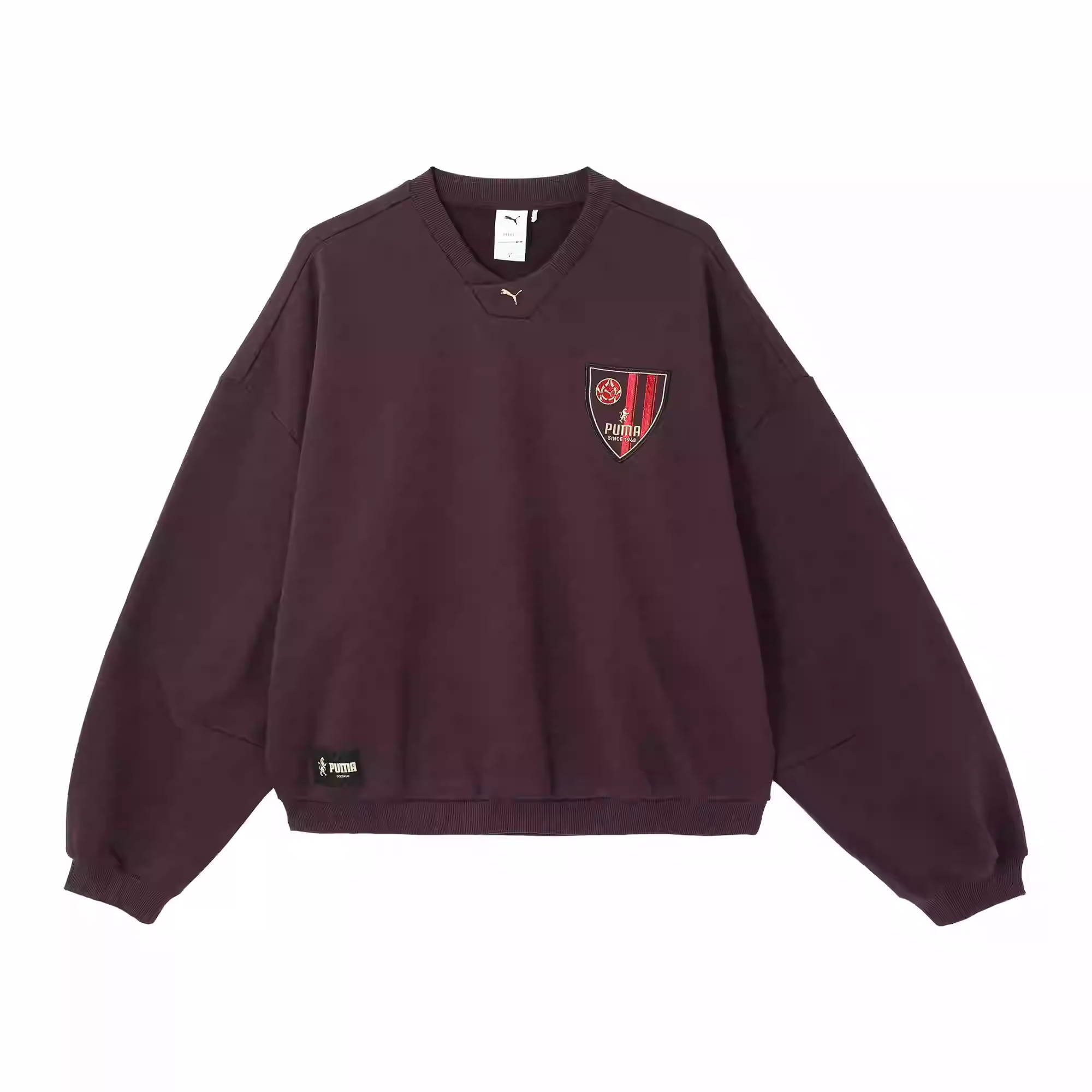 Puma Future Of Classic Crew Unisex Pullover Midnight Purple Red Sweater 630479-89