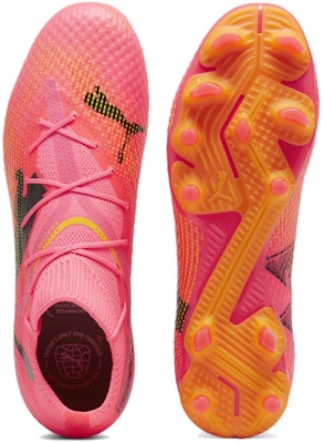 PUMA Future 7 PRO FG/AG 人造草坪 減震耐磨 足球鞋 男款 粉黑 Shop PUMA Future 7 PRO FG/AG 人造草坪 減震耐磨 足球鞋 男款 粉黑