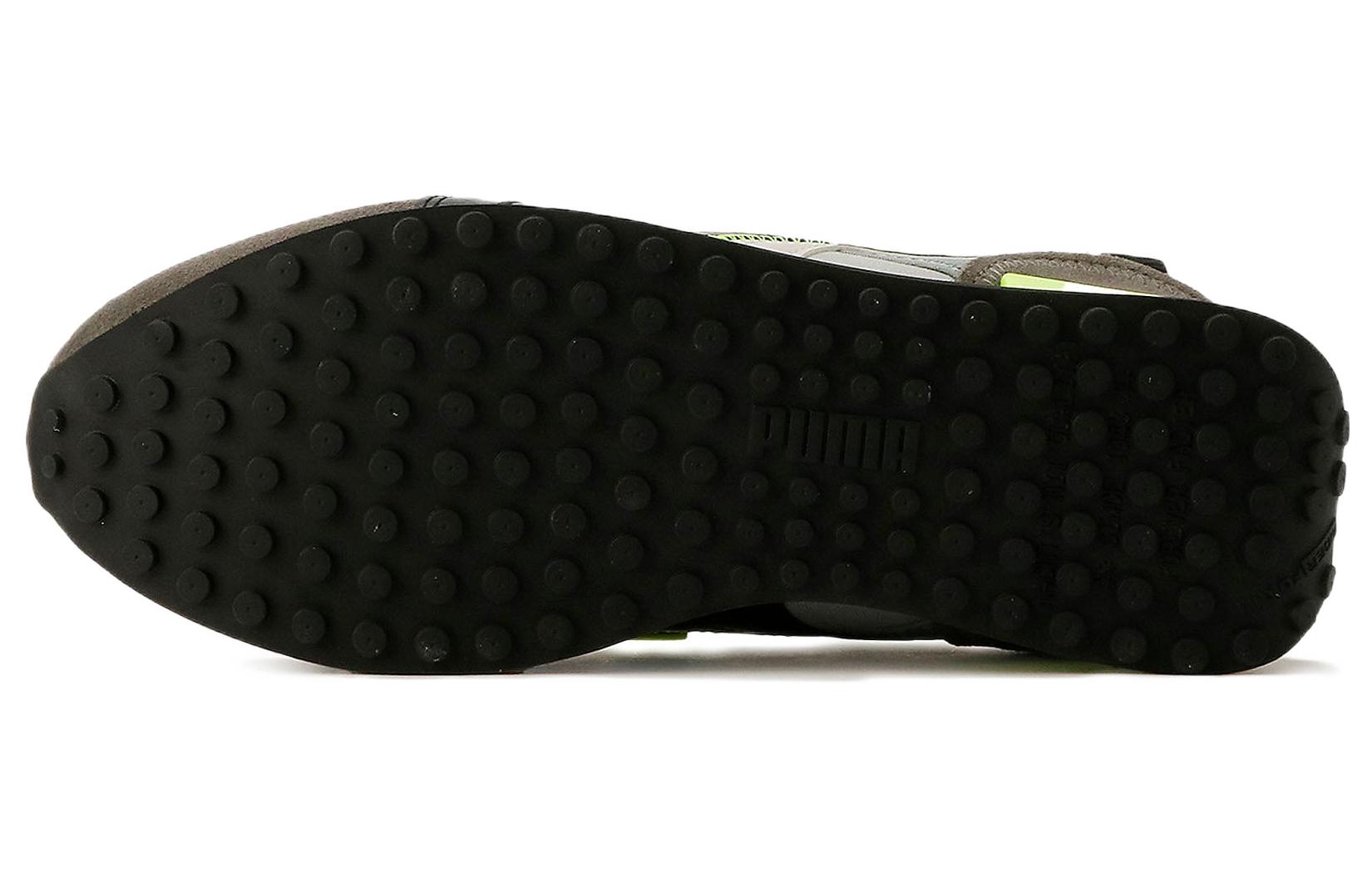 Puma Future Rider Displaced Gray Lime Squeeze 'Black' 圖 6