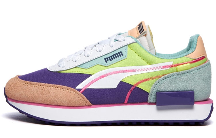 Puma Future Rider 'Green Purple Pink Patchwork'
