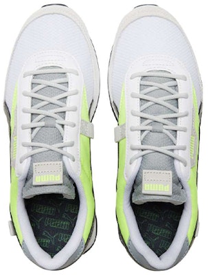PUMA Future Rider Neon 透氣 低幫 運動休閒鞋 男女同款 灰黃 Shop PUMA Future Rider Neon 透氣 低幫 運動休閒鞋 男女同款 灰黃