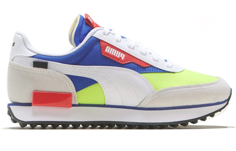 (W) Puma Future Rider Play On Low-tops Sport Shoes Gray/White/Blue 圖 2