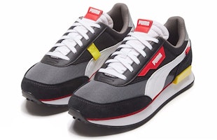 Puma Future Rider Play On 輕便防滑 低筒運動休閒鞋 男女同款 黑灰 Lookbook Puma Future Rider Play On 輕便防滑 低筒運動休閒鞋 男女同款 黑灰