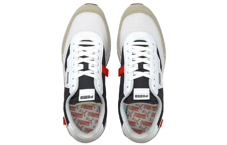 Puma Future Rider Core White Black Beige 圖 3