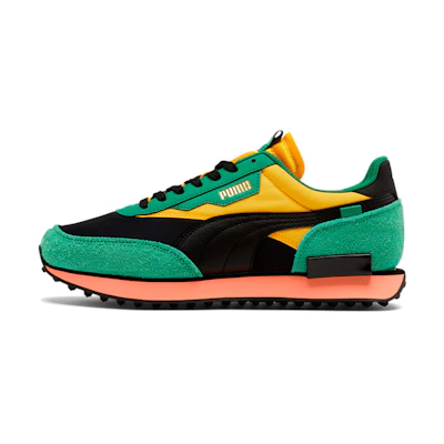 Puma Future Rider Game On 'Black Amazon Green'