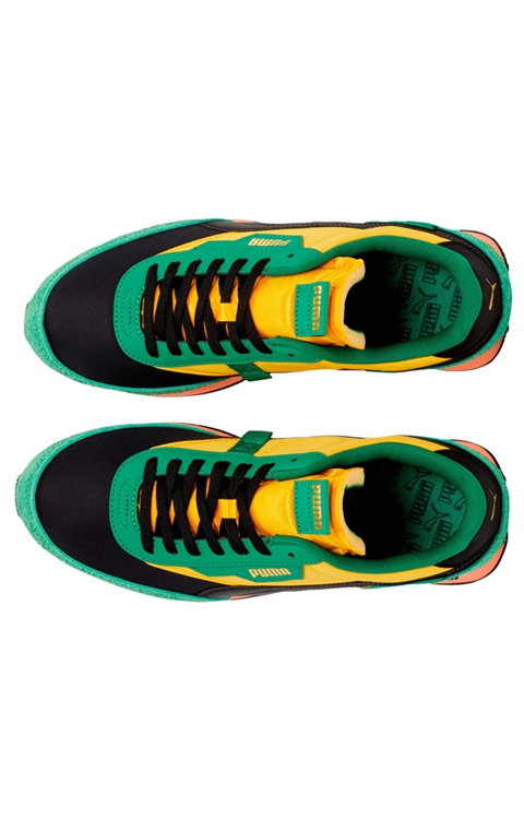 Lookbook 퓨마 퓨처 라이더 게임온 (블랙/아마존 그린) 371320-03