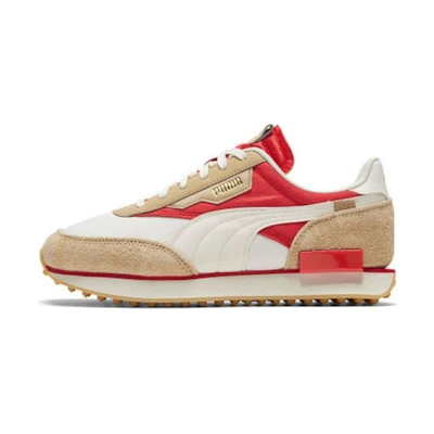 Puma Future Rider Game On 'White Pebble Red'