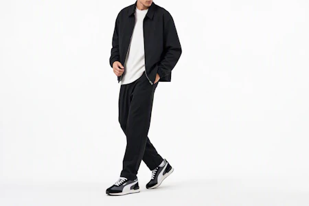 Order PUMA 布料減震耐磨低筒休閒鞋 男女同款 黑白